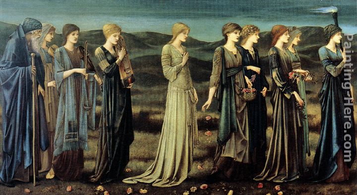 The Wedding of Psyche painting - Edward Burne-Jones The Wedding of Psyche art painting